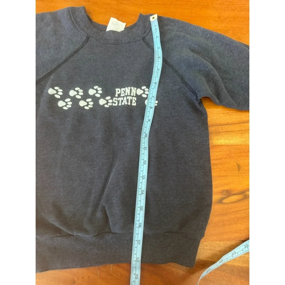 Penn State Vintage Boys‎ Girls Youth Kids Sweatshirt 80s Medium 8 FLAW